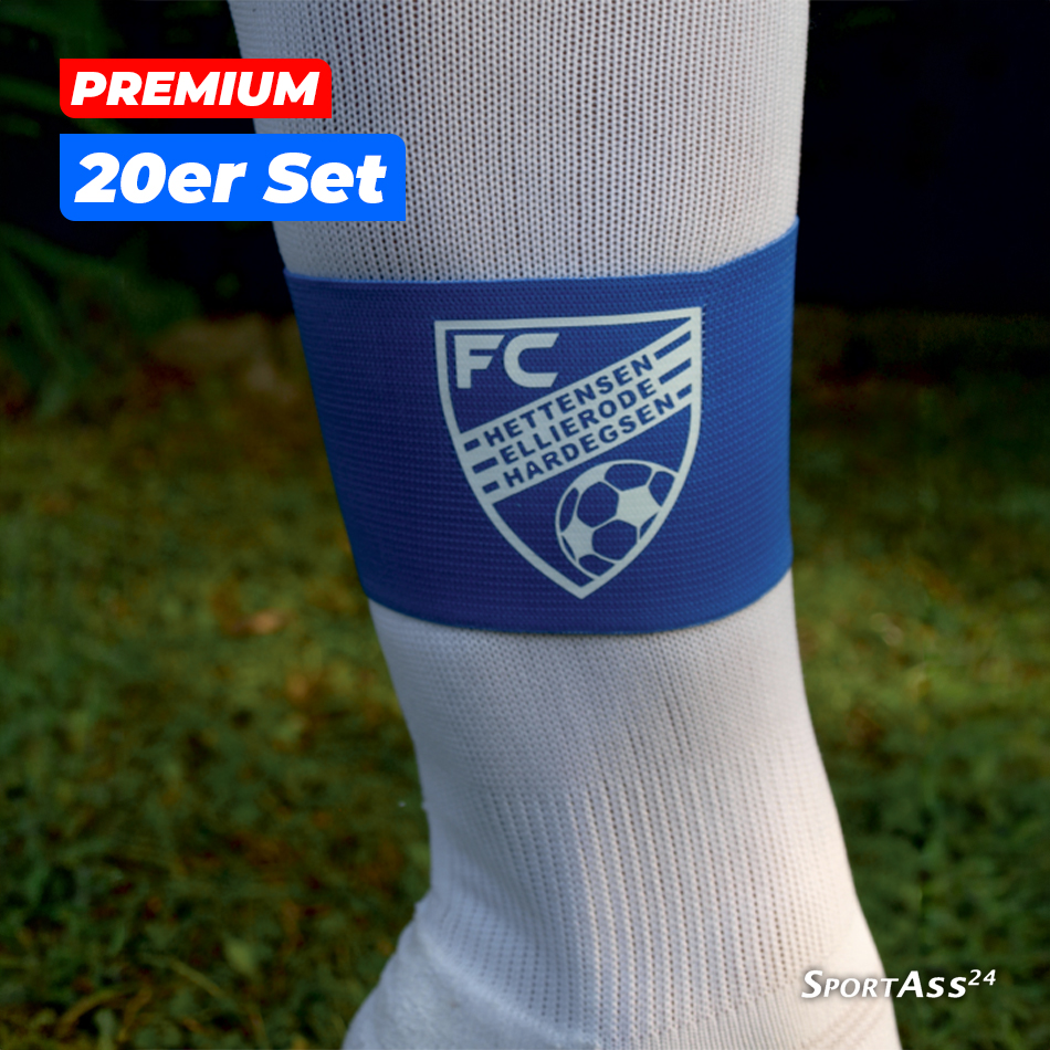 20x Schienbeinschonerhalter 7cm PREMIUM inkl. Druck