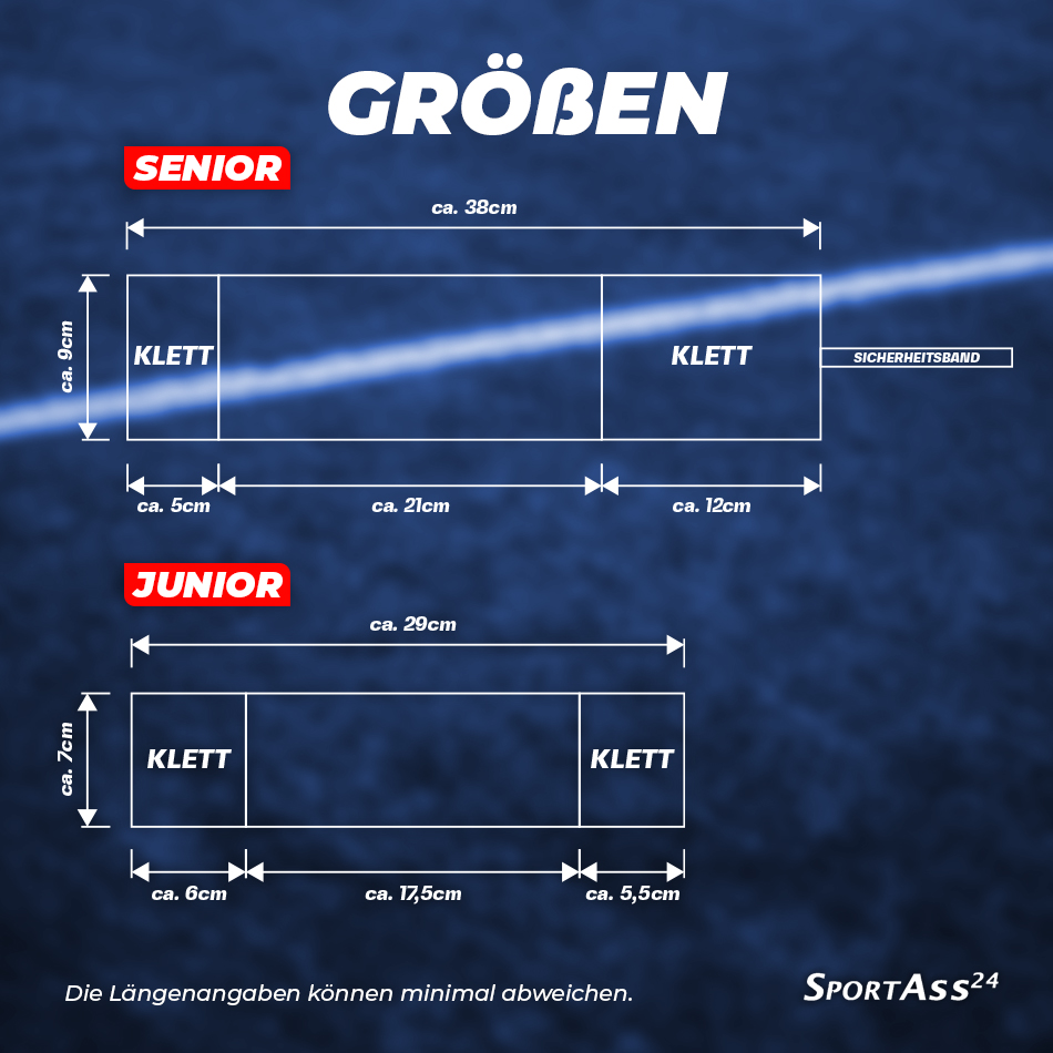 Blindenbinde Armbinde 9cm PREMIUM PLUS mit Klett